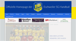 Desktop Screenshot of esg-handball.de