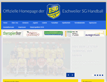 Tablet Screenshot of esg-handball.de